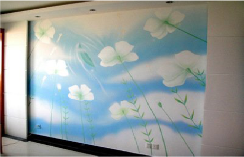 舟山画墙绘怎么画好白云的蓬松感？