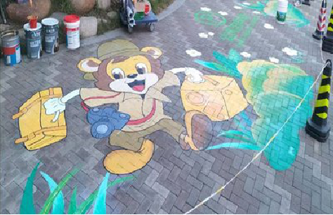 舟山夏季画地面彩绘会遇到的问题