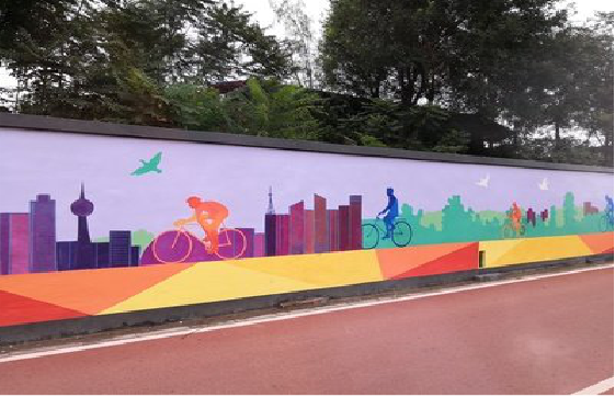 舟山墙体彩绘-围墙