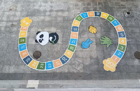 舟山地面游戏彩绘