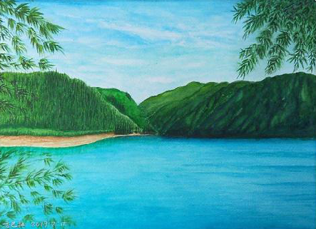 舟山在墙绘中，如何绘画绿水青山？